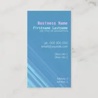 Pasteli Blue Simple Business Card