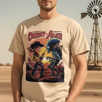 Showdown at Sundown - Cowboy vs. Alien T-Shirt