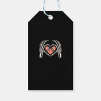 Skeleton Hand Heart Skateboard Valentines Day Funn Gift Tags
