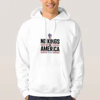 No Kings In America USA Retro Classic Hoodie