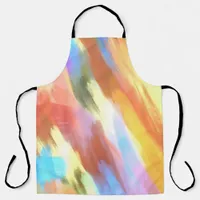 Modern Abstract Art brushstrokes Apron