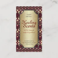 Healing Scents Batik Arabesque Business Cards