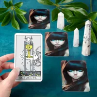 I spy with my cat eye Cat Girl Portrait Tarot