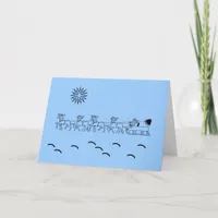 Card - Greeting - Santa's Sleigh ride