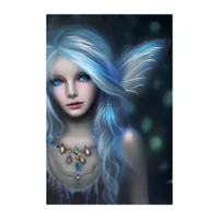 Ethereal Mystical Fairy Girl Acrylic Print