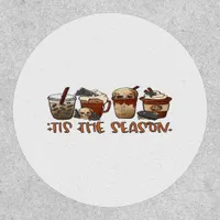 Skeleton Coffee Cups Coffee Lover Patch