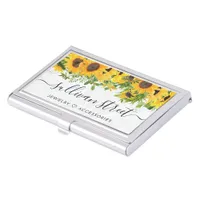 Marble Sunflower Jewelry Boutique Business Card Case