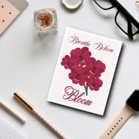 Vintage Burgundy Anemone Florals -Breathe, Believe Postcard