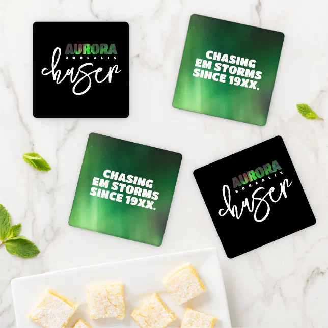 Aurora Borealis (Northern Lights) Chaser Coaster Set