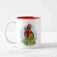 Life is Better with Chickens Two-Tone Coffee Mug