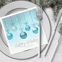 Christmas Ornaments Turquoise ID251  Napkins