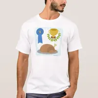 Winner Chicken Dinner Cartoon Design T-Shirt