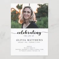 Modern Celebrating the Life of Funeral Program