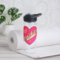 Reading Love Book Heart Sweet Cute Fun Water Bottle