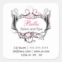 pink, black and white Chic Business stickers