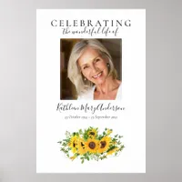 Sunflower Memorial Welcome Poster