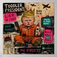 Funny Toddler President Poster