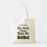 Funny 30 Books Collector Slogan Tote Bag