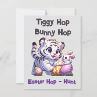 Easter hunt with Bunny Hop and Tiggy Hop | Invitation