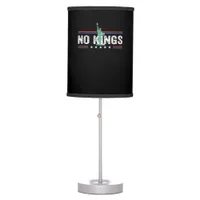 No Kings Day Retro Graphic Table Lamp