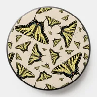 Southwest Yellow Swallowtail Butterflies Pattern PopSocket