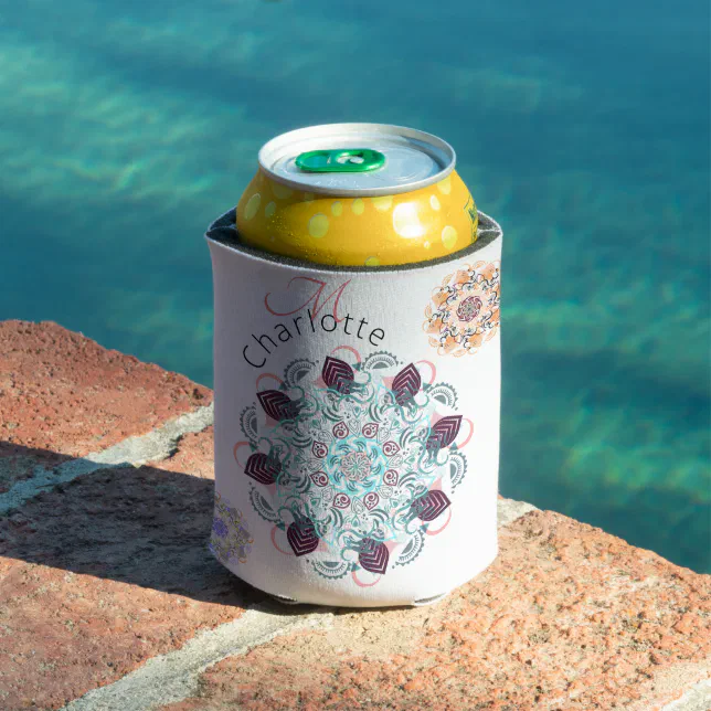 Personalized mandala marvel can cooler