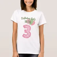 3 Year Old Birthday Party Kitten Theme T-Shirt