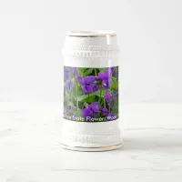 Wisconsin State Flower: Wood Violet Mug