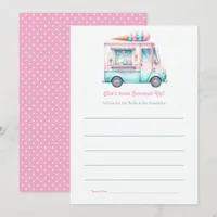She’s Been Scooped Up Bridal Shower Advice Card