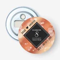 Elegant 8th Bronze Wedding Anniversary Bottle Opener