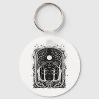 Goblincore Fantasy Gate To  Classic Keychain