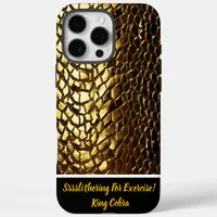 Shimmering snake skin patterns iPhone 16 pro max case