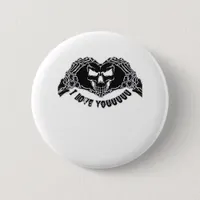 Skeleton Hands Skull, Halloween Design For Backgro Button