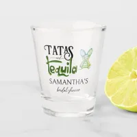 Tatas & Tequila Modern Bridal Shower Fiesta Party Shot Glass