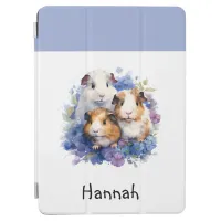 Cute Guinea Pigs Picture Whimsical Personalized iPad Air Cover