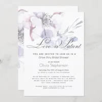 Blossom Love is Patient  Drive Thru Bridal Shower Invitation