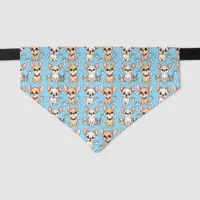 Cartoon Chihuahua Personalized Pet Bandana Collar