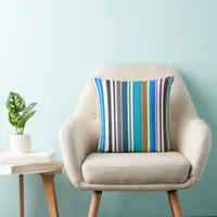 Trendy modern Stripes Throw Pillow