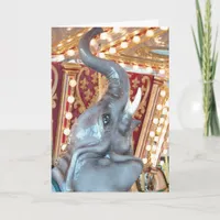 Elephant Merry-Go-Round, Birthday Card