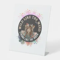 Custom Photo Empowerment, Inspirational Gift Girls Pedestal Sign