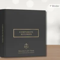 Corporate Record Book Binder | Gray