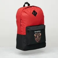 Floral-patterned vibrant elephant port authority® backpack