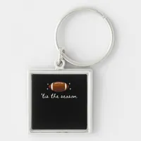 Tis The Season Football  - Retro Football Game Day Keychain