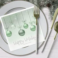 Christmas Ornaments Green ID251  Napkins