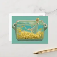 Surreal Swimming in a casserole dish  Postcard