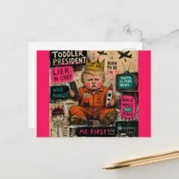 The Funny Toddler President Postcard