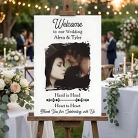 Hand in Hand, Heart to Heart | Photo Wedding Foam Board