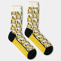 Sunny American Goldfinch Bird Socks
