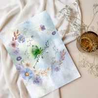 Wreath Floral and whimsy birthday invitation 