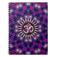 Yoga Om Purple Healing Energy Notebook